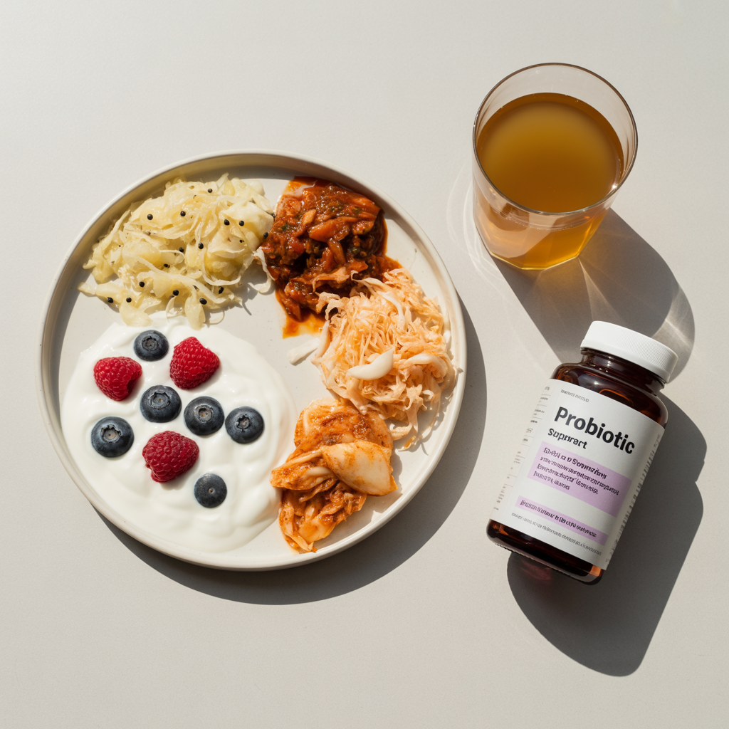 Eat probiotic foods or take a probiotic supplement